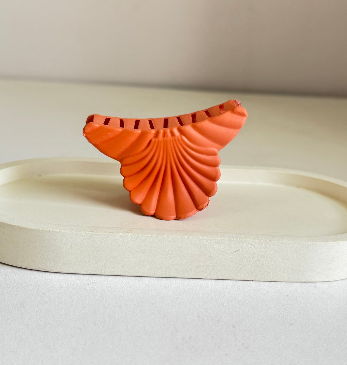 Coral Crush Medium Size Claw Clip - Orange