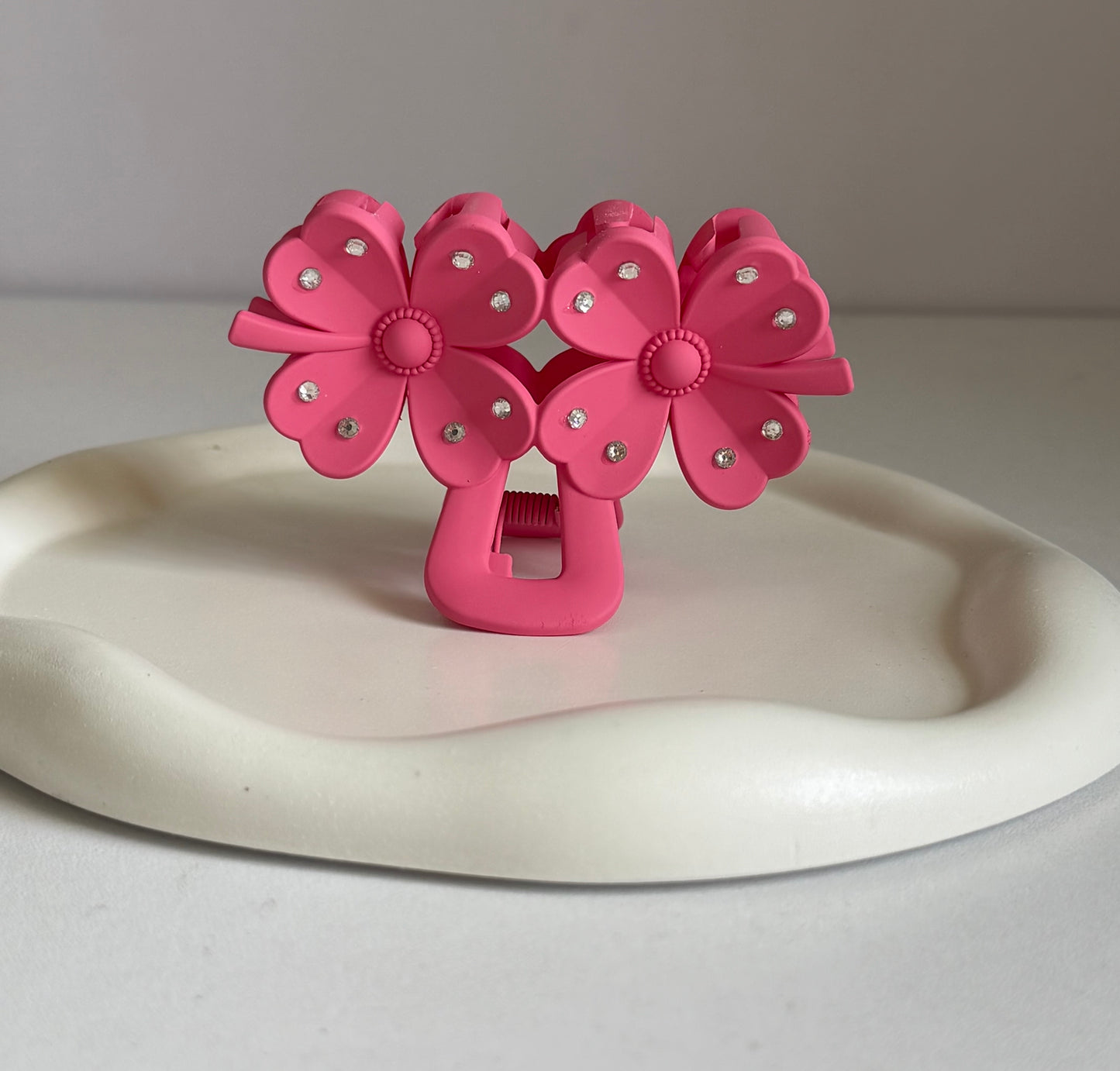 Fortune Flower Claw Clip - Pink
