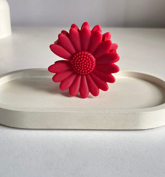 Pinteresty Sunflower Maxi Claw Clip - Maroon