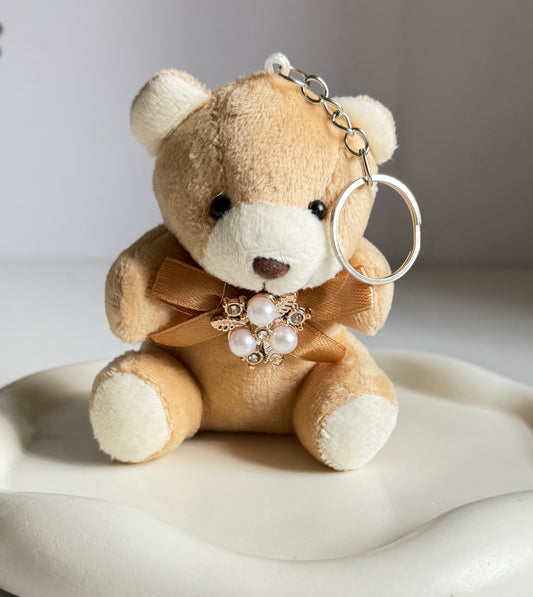 Cute Plush Teddy Keychain