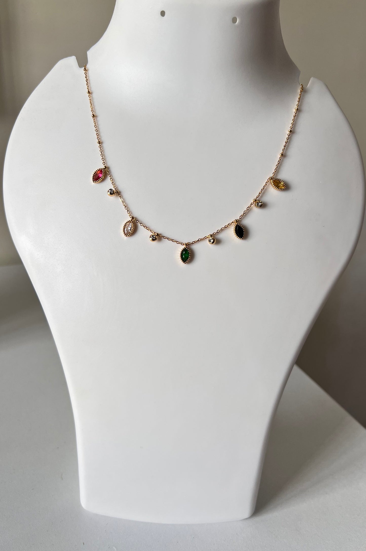 Vibrant Sparkle Anti-Tarnish Neck Chain