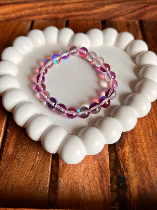 Purple Haze Aura Beads Bracelet