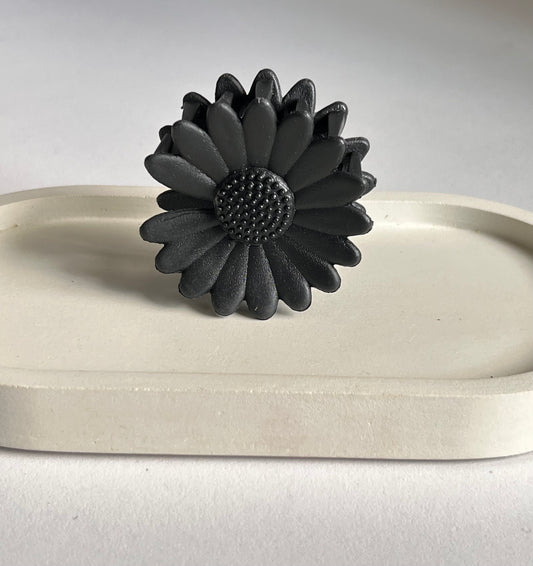 Pinteresty Sunflower Mini Claw Clip - Black
