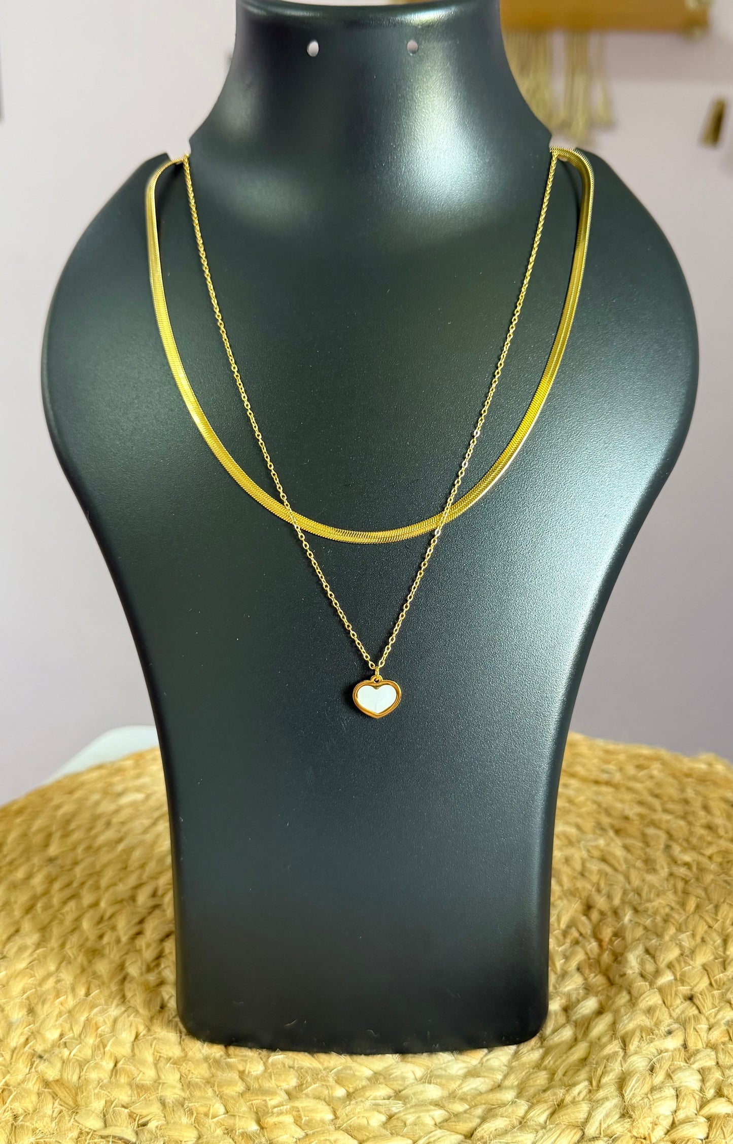 The Bold Love Duo Anti Tarnish Double Layer Neck Chain