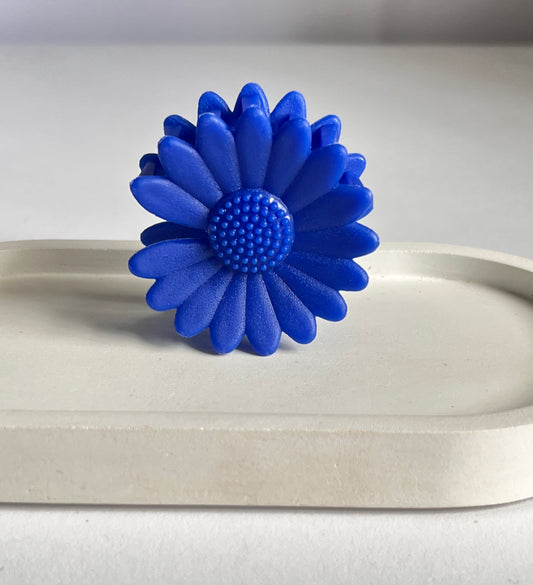 Pinteresty Sunflower Mini Claw Clip -  Dark Blue