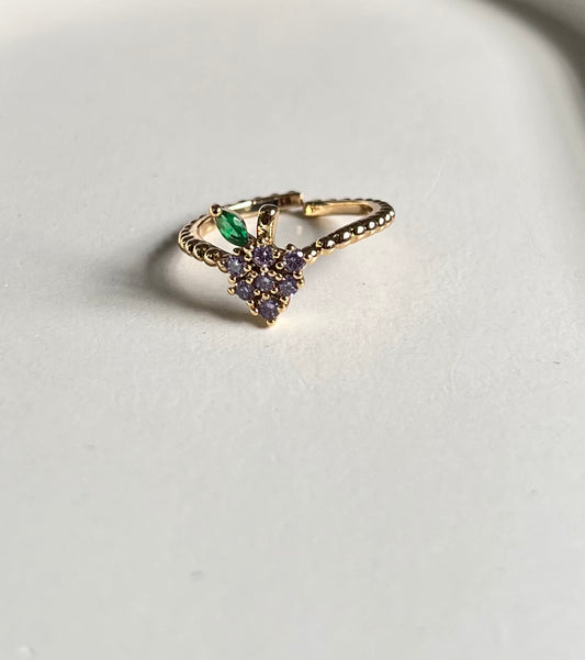 Juicy Grape Adjustable Finger Ring -Fade-Proof Finish