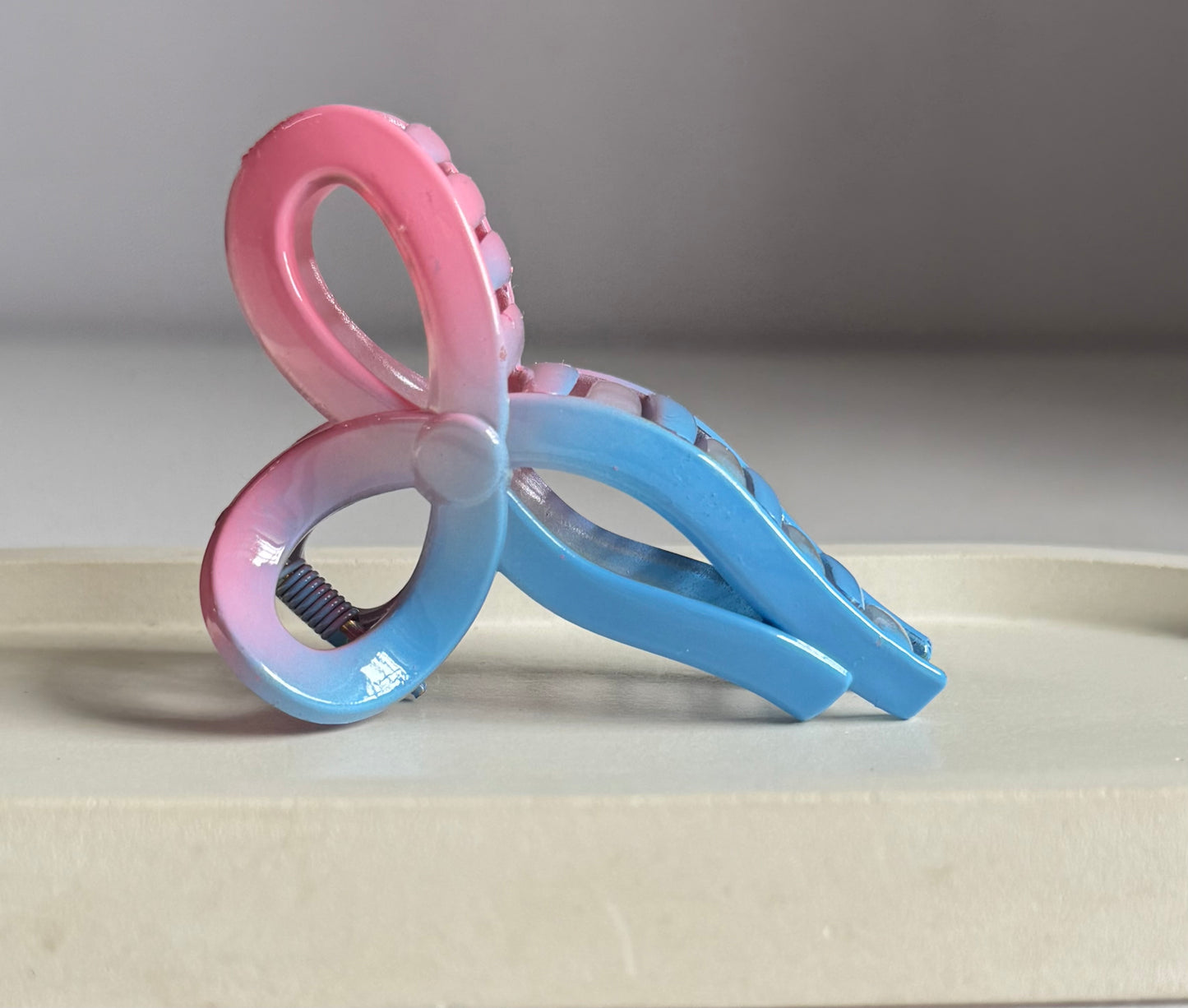 Pinteresty Bow Claw Clips- Pinkish Blue