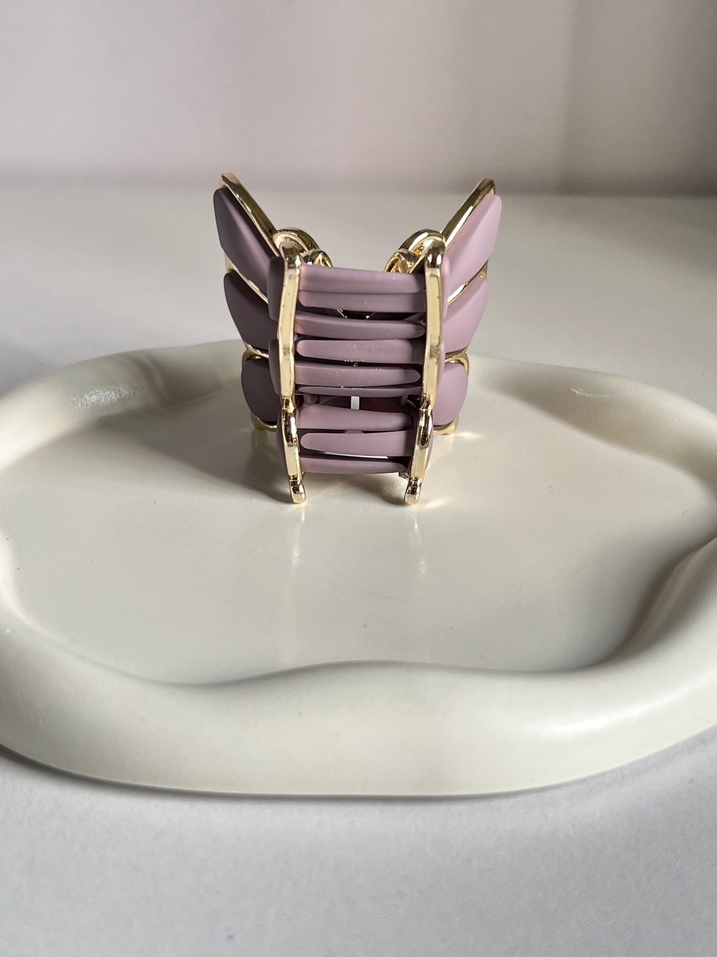 Luxe Flutter Butterfly Claw Clip - Purple