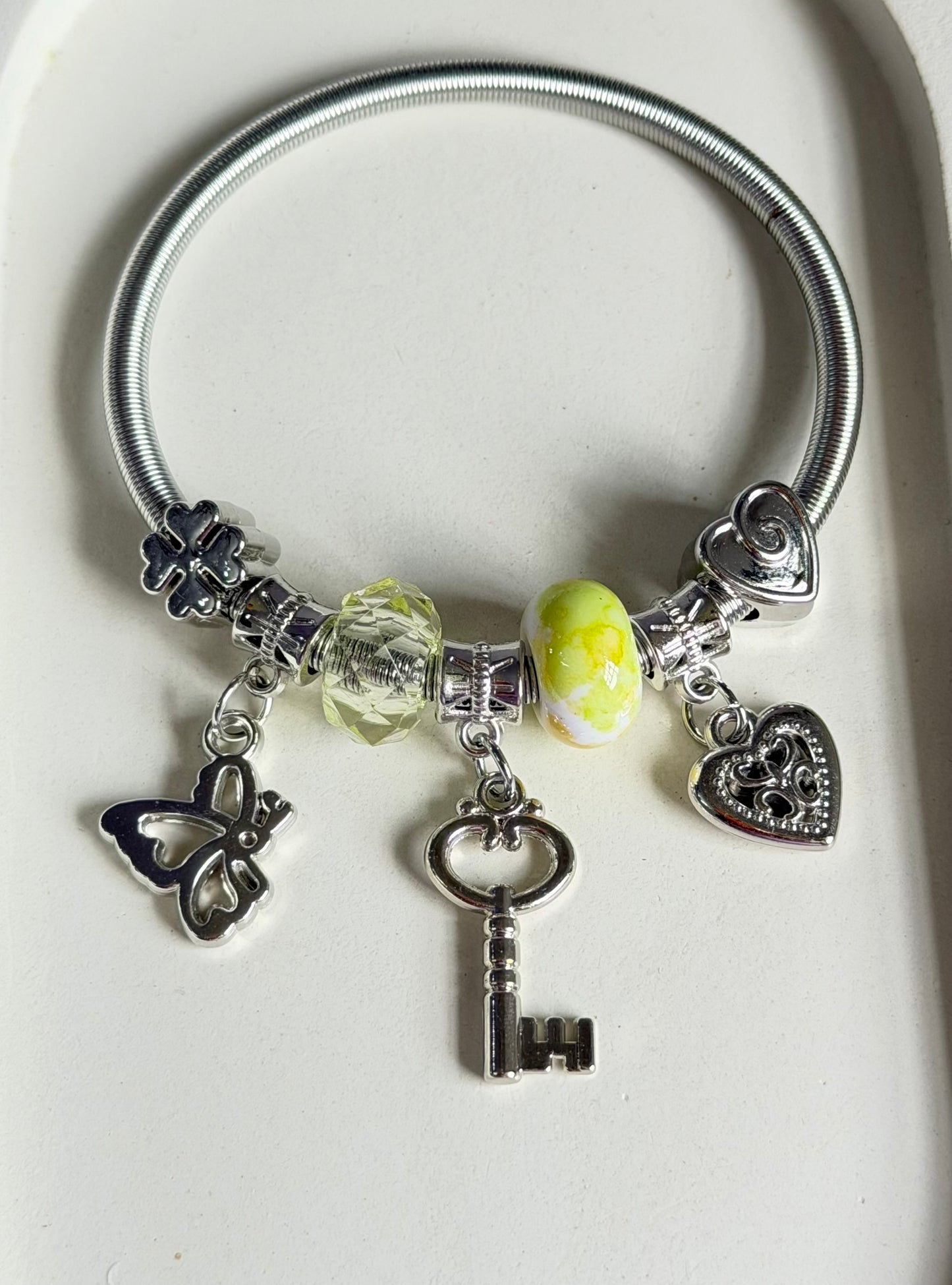 Lemonade Dreams Pandora Style Charm Bracelet