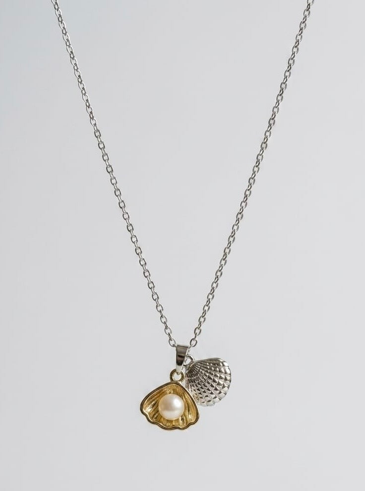 Seashell Dream Anti Tarnish Neck Chain - Silver Plated
