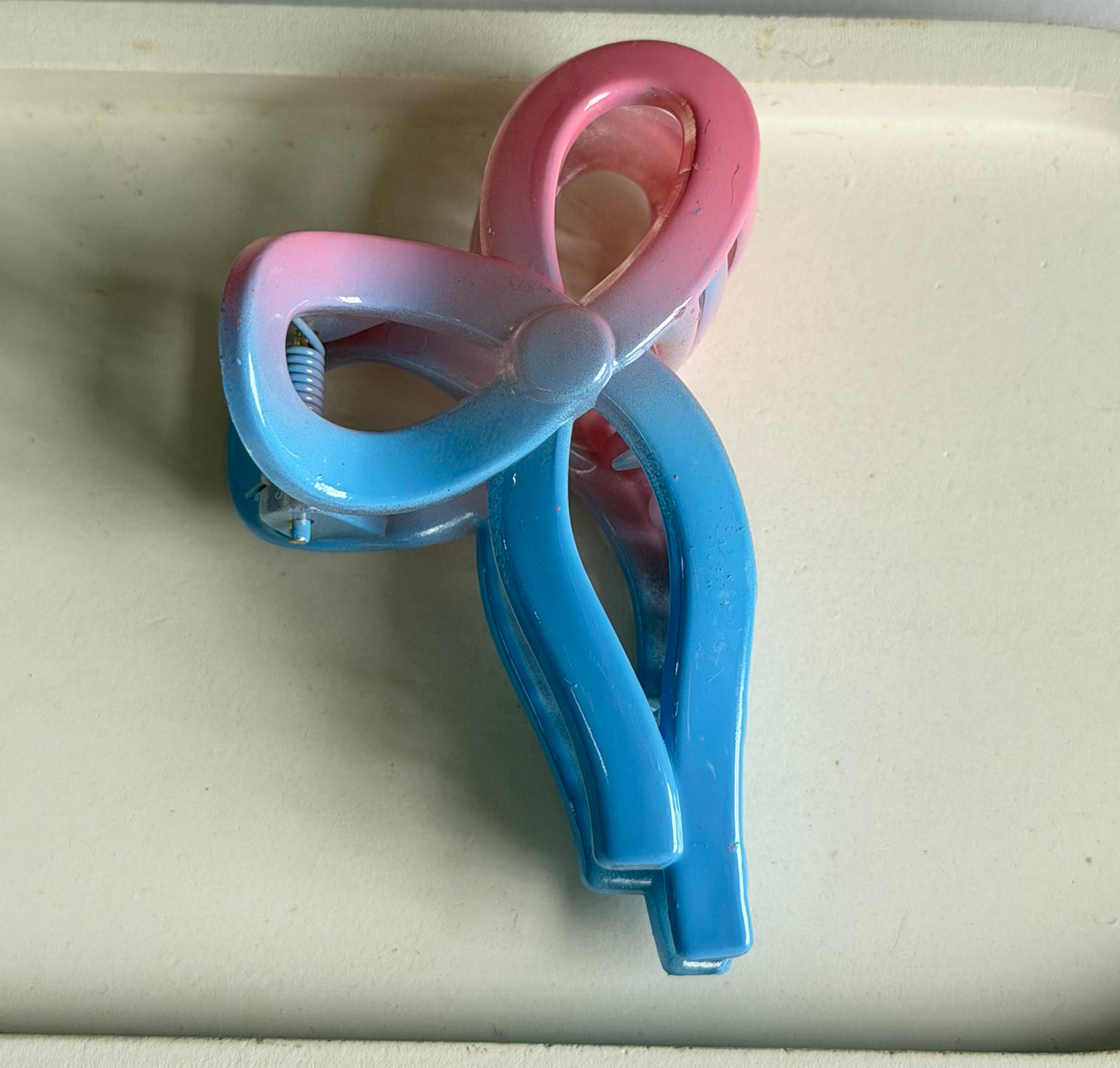Pinteresty Bow Claw Clips- Pinkish Blue