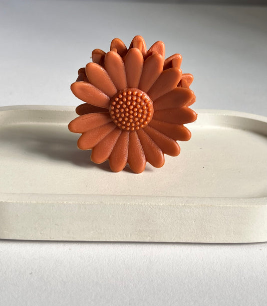Pinteresty Sunflower Mini Claw Clip - Brown